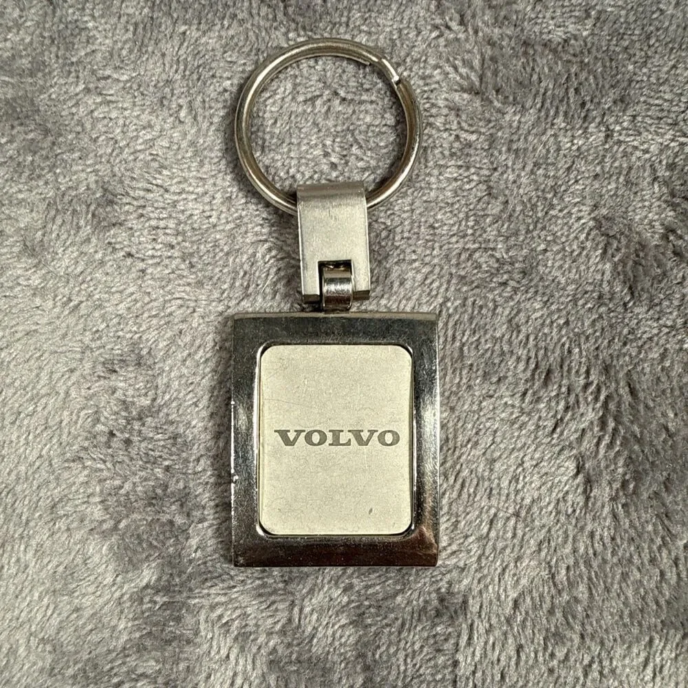 Volvo Key Chain Silver Tone *Has Flaw* Key Ring